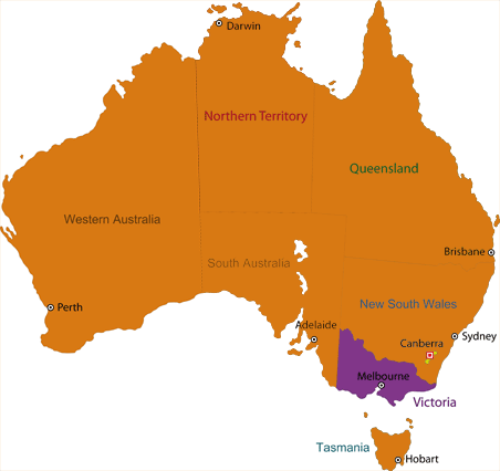 Map of Australia